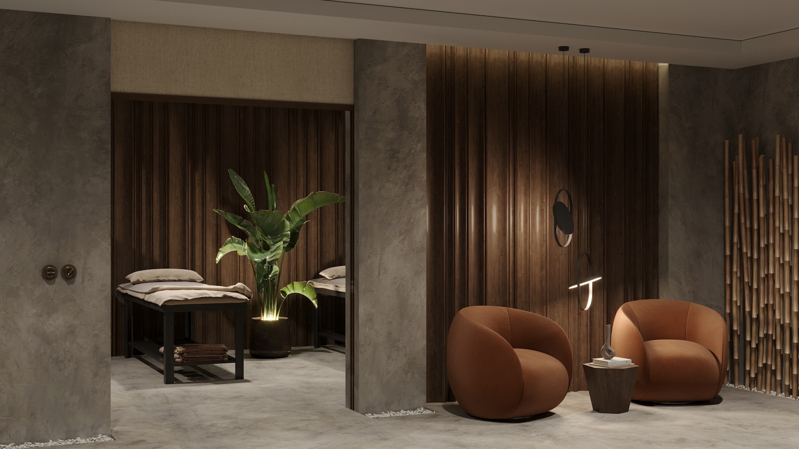 Serene treatment room at The Wellness District medical spa